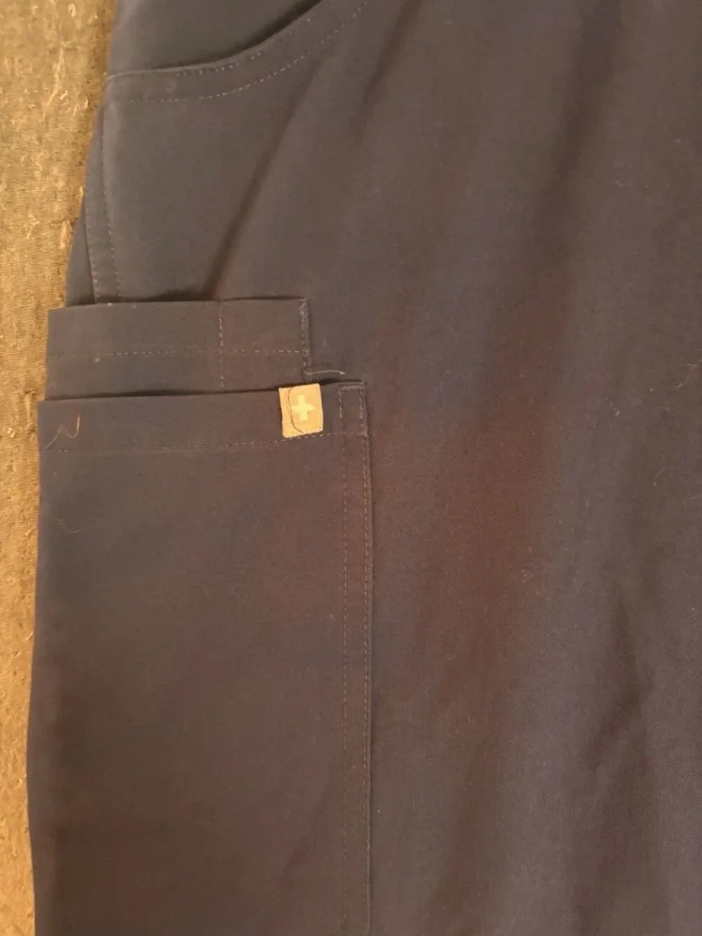 FIGS Technical Collection Scrub Pants XXL Tall Navy Blue Drawstring Stretch